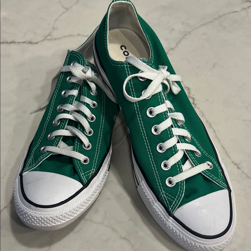 Converse Amazon Green Low Cut Canvas Sneakers